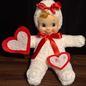 Rare 1950s Rushton Valentines Baby Plush